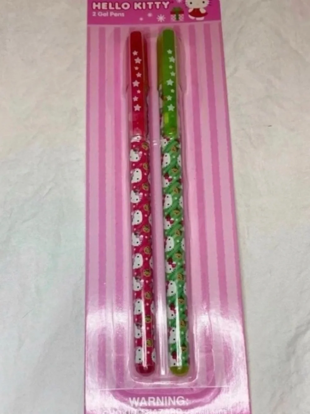 💞 New Sanrio Hello Kitty Set of 2 Gel Pens